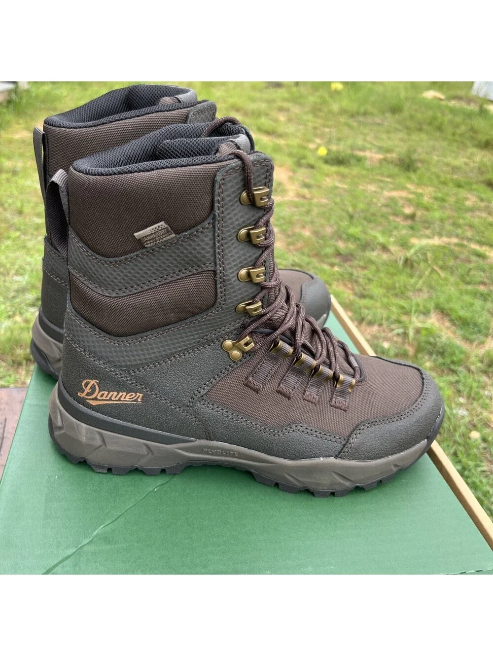New Danner Vital 8” Dry Waterproof/ Plyolite Midsole Mens Size 8 Brown $210 MSRP